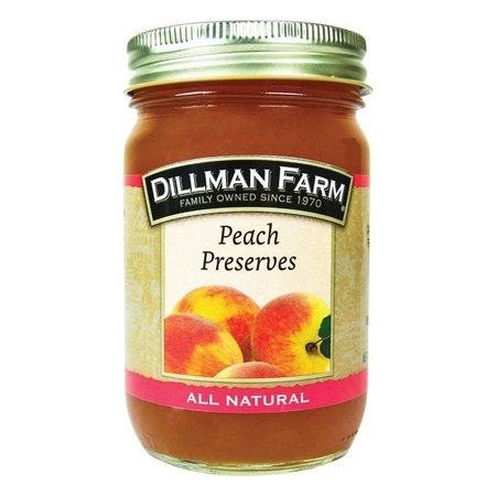 DILLMAN FARM All Natural Peach Preserves 16 oz Jar 20561